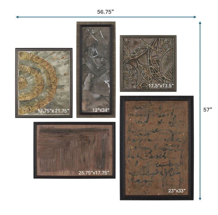 Mercana - Ing by Mercana Studio a Hand Embellished Framed Art Print (Set of 5) - 15691 view 12