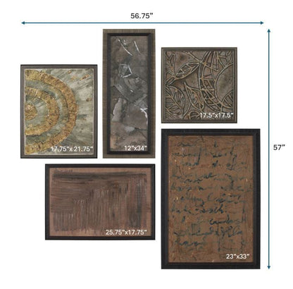 Mercana - Ing by Mercana Studio a Hand Embellished Framed Art Print (Set of 5) - 15691 view 12
