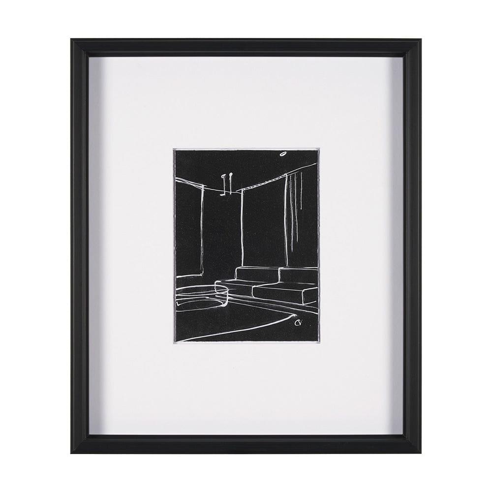 Mercana - Interior Sketch I by Mercana Studio a Hand Embellished Framed Art Print Matted under Glass - 15673 view 1