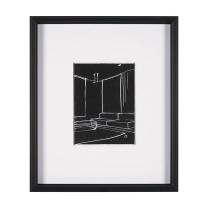 Mercana - Interior Sketch I by Mercana Studio a Hand Embellished Framed Art Print Matted under Glass - 15673 view 1