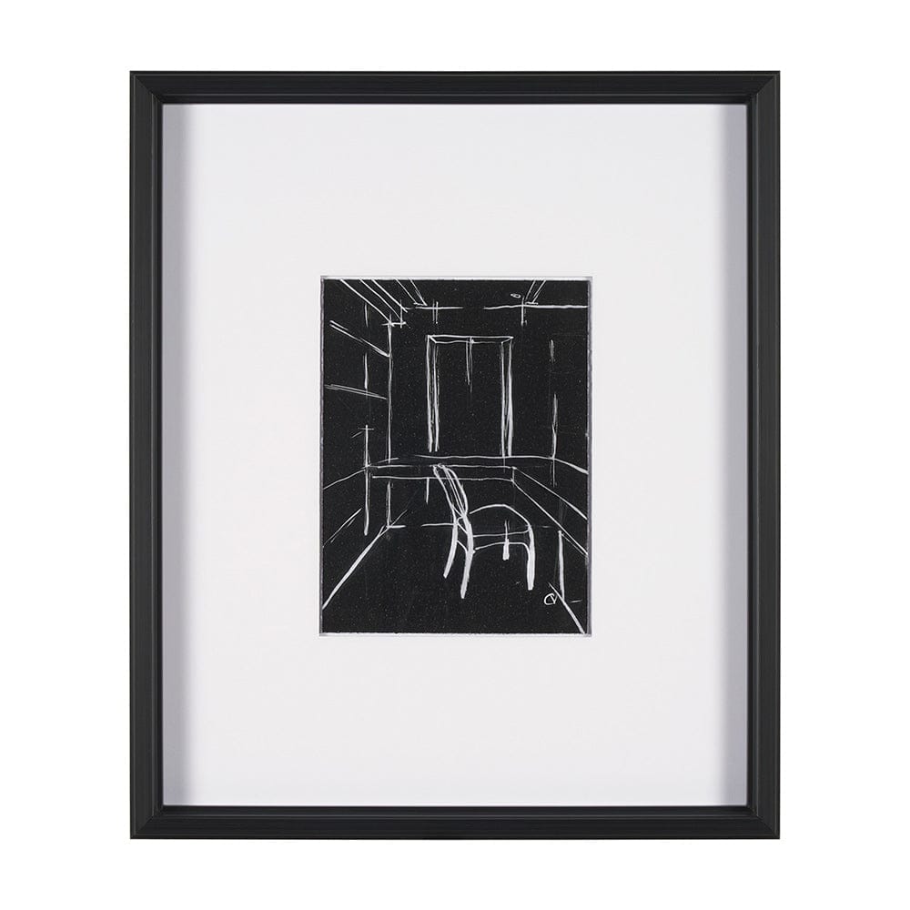 Mercana - Interior Sketch II by Mercana Studio a Hand Embellished Framed Art Print Matted under Glass - 15674 view 1