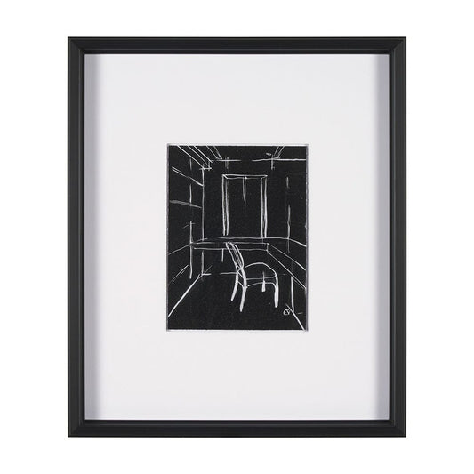 Mercana - Interior Sketch II by Mercana Studio a Hand Embellished Framed Art Print Matted under Glass - 15674 view 1