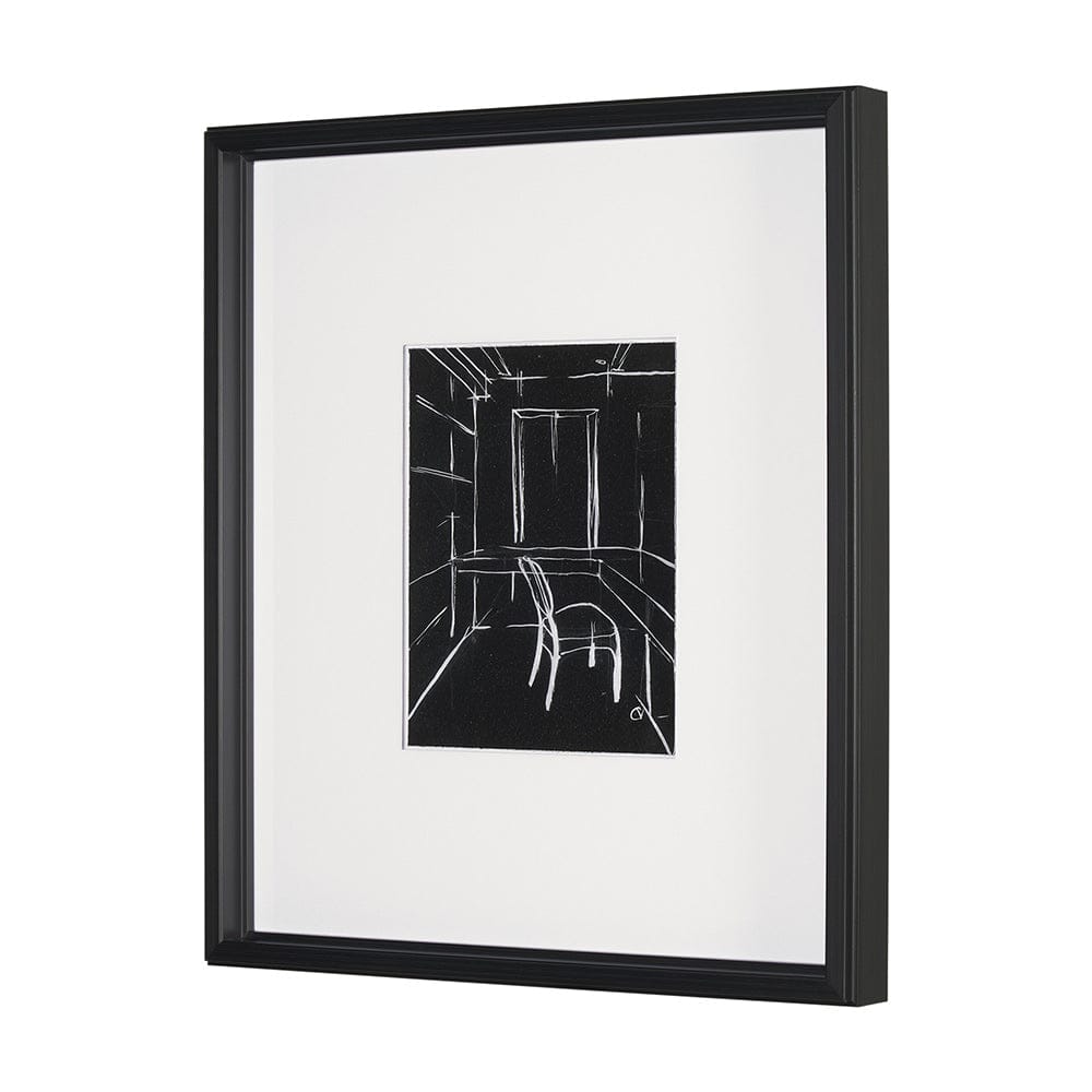 Mercana - Interior Sketch II by Mercana Studio a Hand Embellished Framed Art Print Matted under Glass - 15674 view 2
