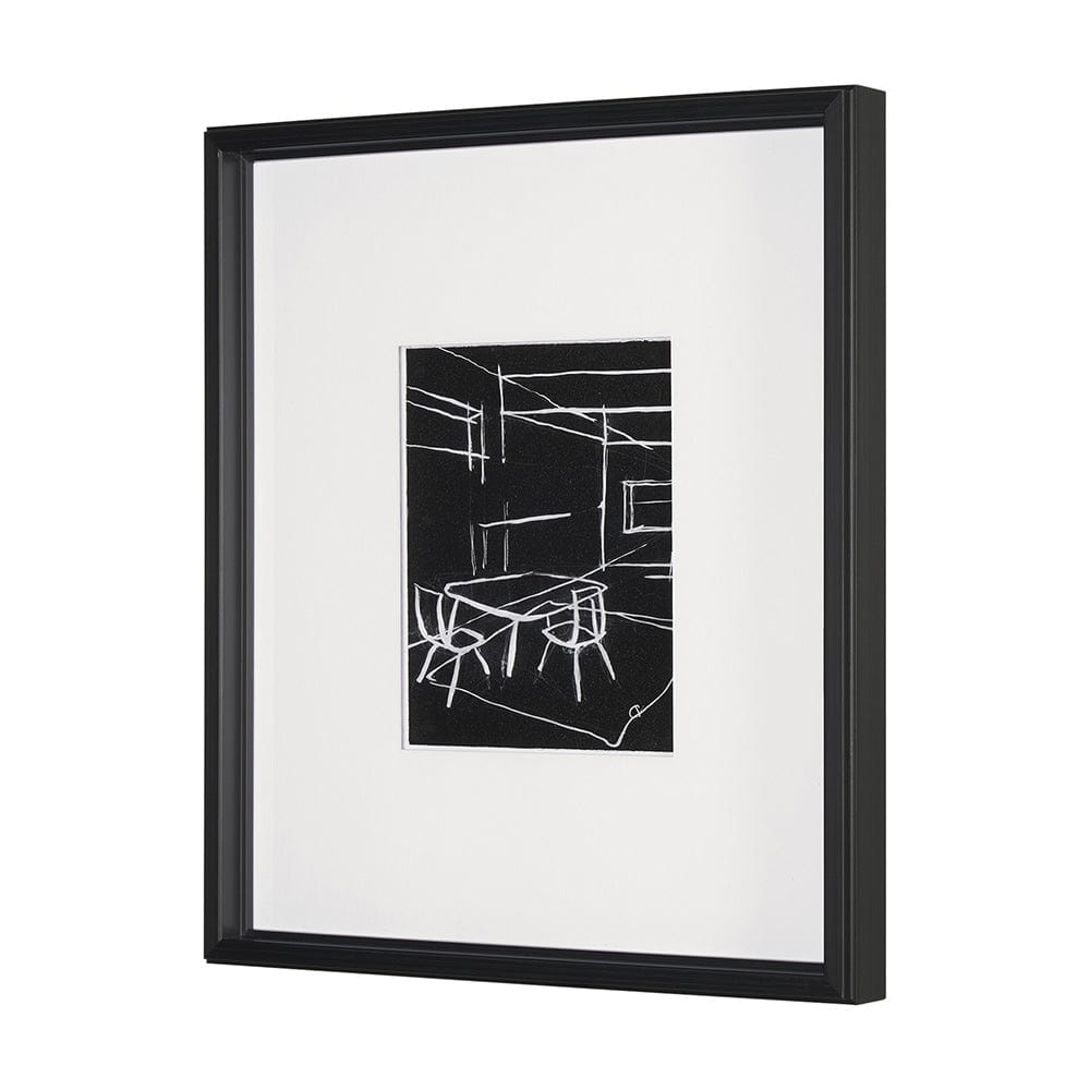 Mercana - Interior Sketch III by Mercana Studio a Hand Embellished Framed Art Print Matted under Glass - 15675 view 2