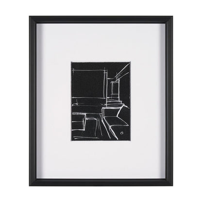 Mercana - Interior Sketch IV by Mercana Studio a Hand Embellished Framed Art Print Matted under Glass - 15676 view 1
