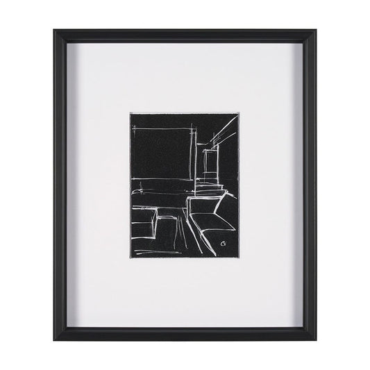 Mercana - Interior Sketch IV by Mercana Studio a Hand Embellished Framed Art Print Matted under Glass - 15676 view 1