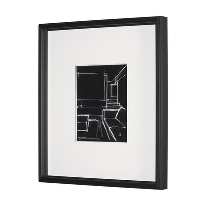 Mercana - Interior Sketch IV by Mercana Studio a Hand Embellished Framed Art Print Matted under Glass - 15676 view 2