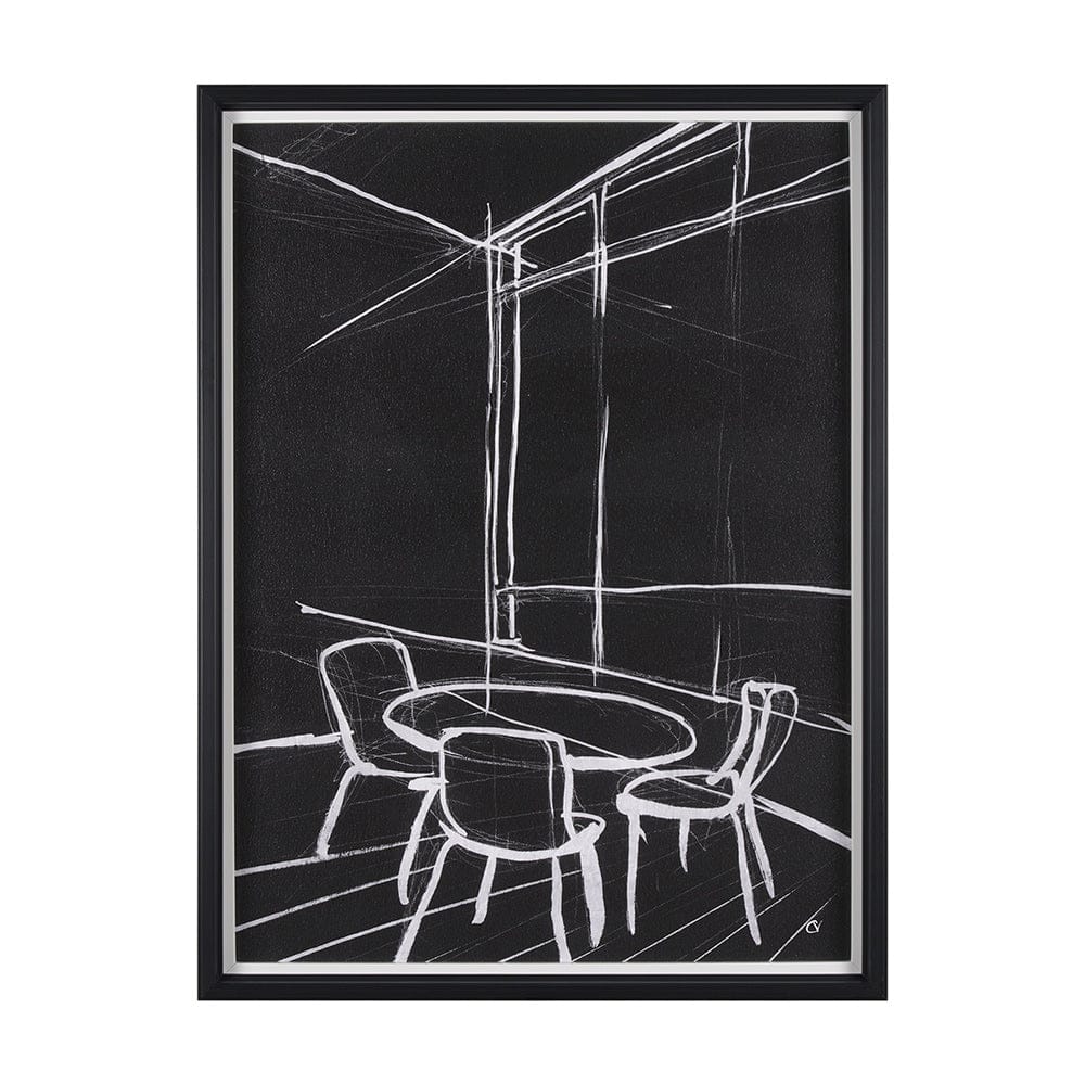 Mercana - Interior Sketch VI by Mercana Studio a Hand Embellished Framed Art Print - 15678 view 1