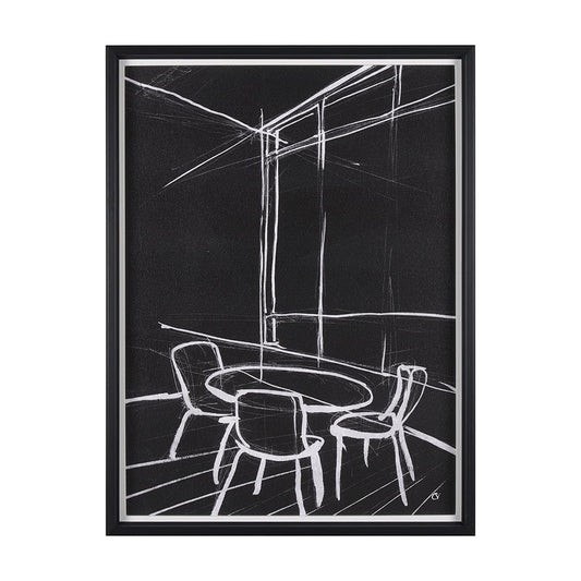 Mercana - Interior Sketch VI by Mercana Studio a Hand Embellished Framed Art Print - 15678 view 1