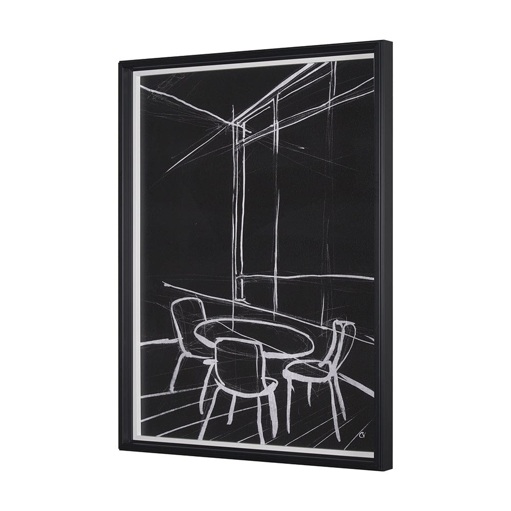 Mercana - Interior Sketch VI by Mercana Studio a Hand Embellished Framed Art Print - 15678 view 2