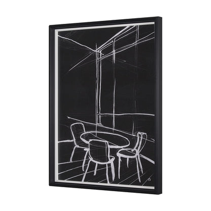 Mercana - Interior Sketch VI by Mercana Studio a Hand Embellished Framed Art Print - 15678 view 2