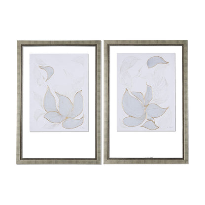 Mercana - Interplay I by Mercana Studio a Hand Embellished Textured Framed Art Print Matted under Glass - 14416 view 8
