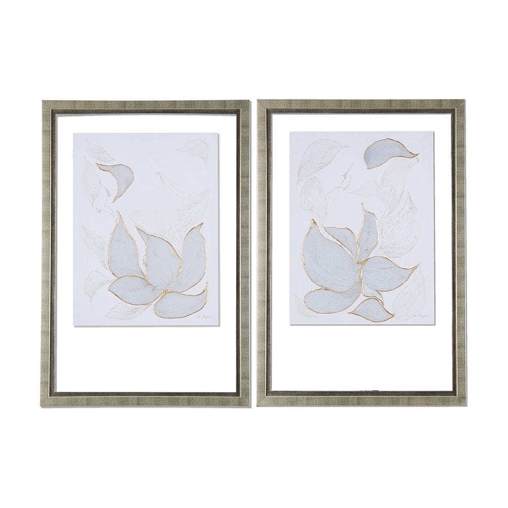Mercana - Interplay II by Mercana Studio a Hand Embellished Textured Framed Art Print Matted under Glass - 14417 view 8