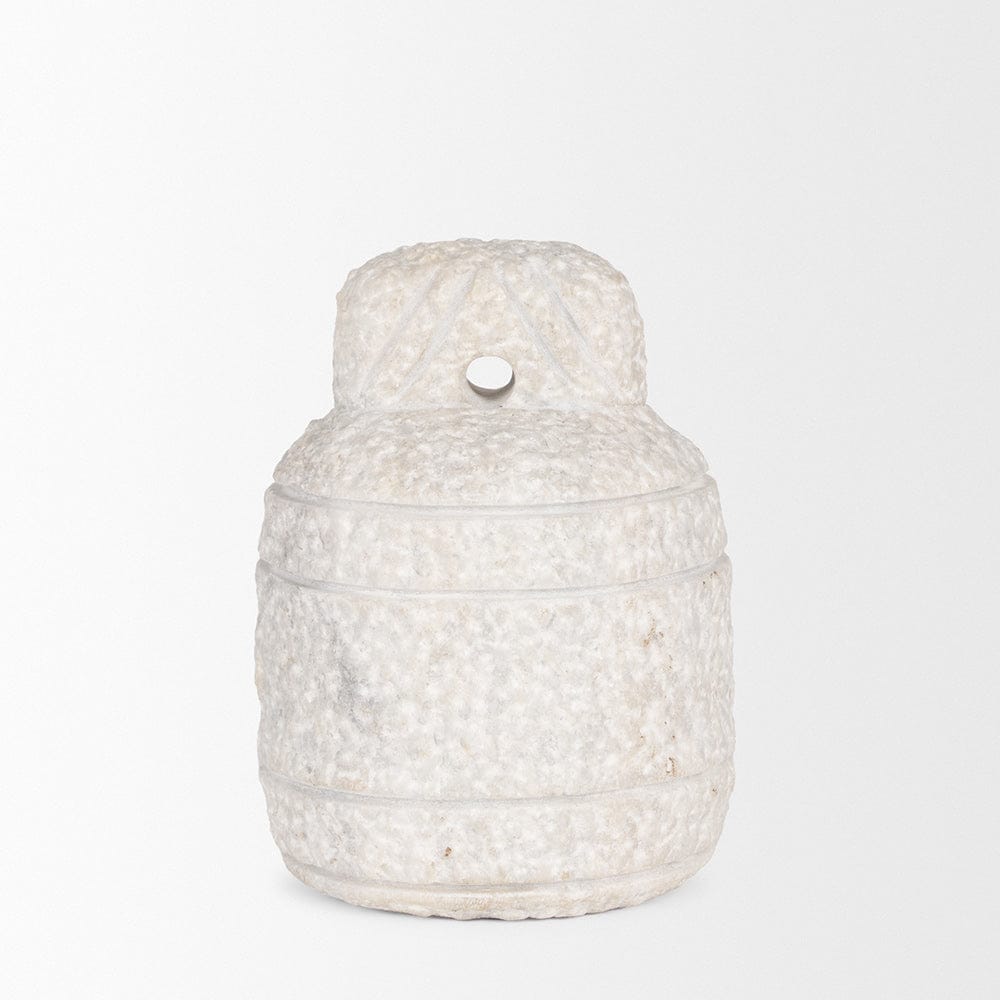 Mercana - Irina Small White Marble Door Stopper - 70505 view 2