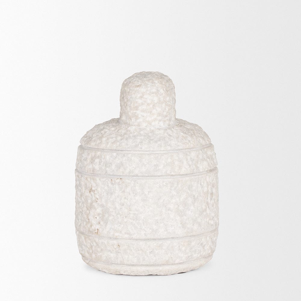 Mercana - Irina Small White Marble Door Stopper - 70505 view 3
