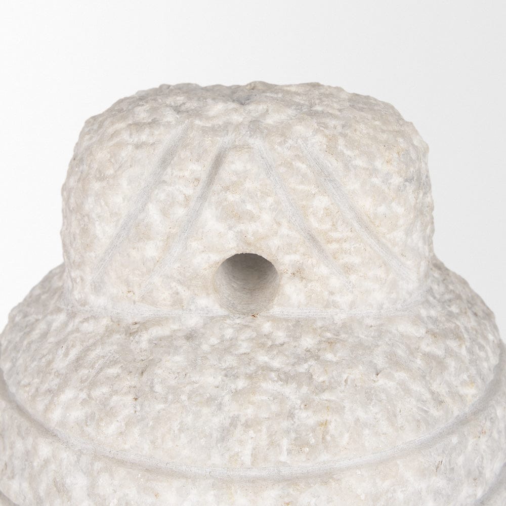 Mercana - Irina Small White Marble Door Stopper - 70505 view 5