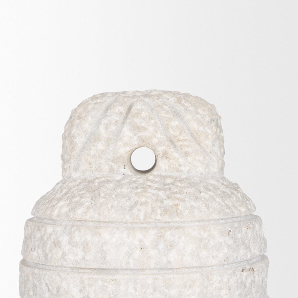 Mercana - Irina Small White Marble Door Stopper - 70505 view 6