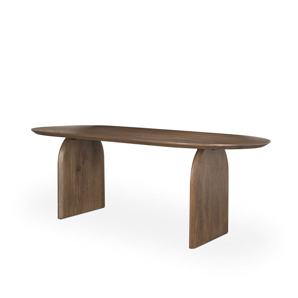 Mercana - Isla Oval Dining Table w/Dark Brown Wood Top & Arched Legs - 70559-AB view 1