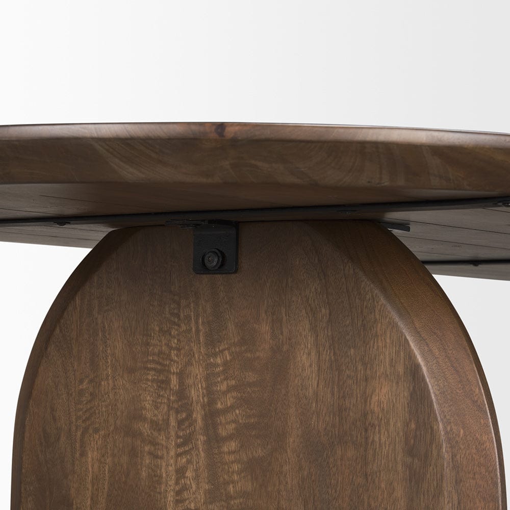 Mercana - Isla Oval Dining Table w/Dark Brown Wood Top & Arched Legs - 70559-AB view 6