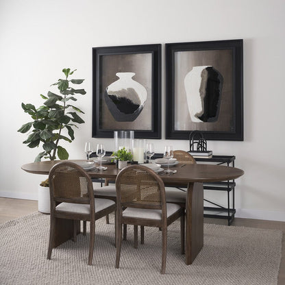 Mercana - Isla Oval Dining Table w/Dark Brown Wood Top & Arched Legs - 70559-AB view 9