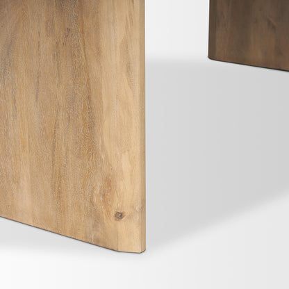 Mercana - Isla Oval Dining Table w/Light Brown Wood Top & Arched Legs - 70560-AB view 7