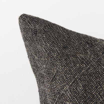 Mercana - Isolde 14L x 26W Beige and Black Fabric Color Blocked Decorative Pillow Cover - 69426 view 6