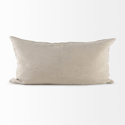 Mercana - Ivivva 14L x 26W Beige Fabric Textured Decorative Pillow Cover - 69428 view 4