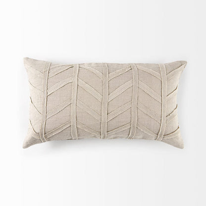 Mercana - Ivivva 14L x 26W Beige Fabric Textured Decorative Pillow Cover - 69428 view 5