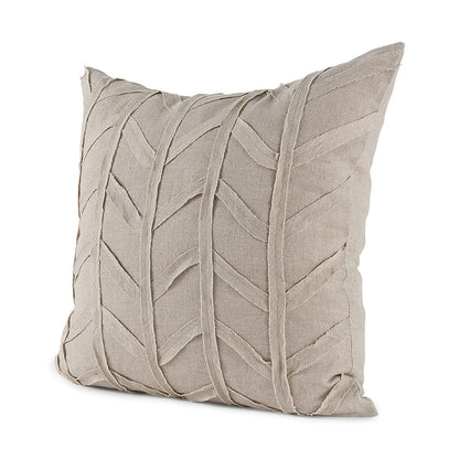 Mercana - Ivivva 20L x 20W Beige Fabric Textured Decorative Pillow Cover - 69429 view 1
