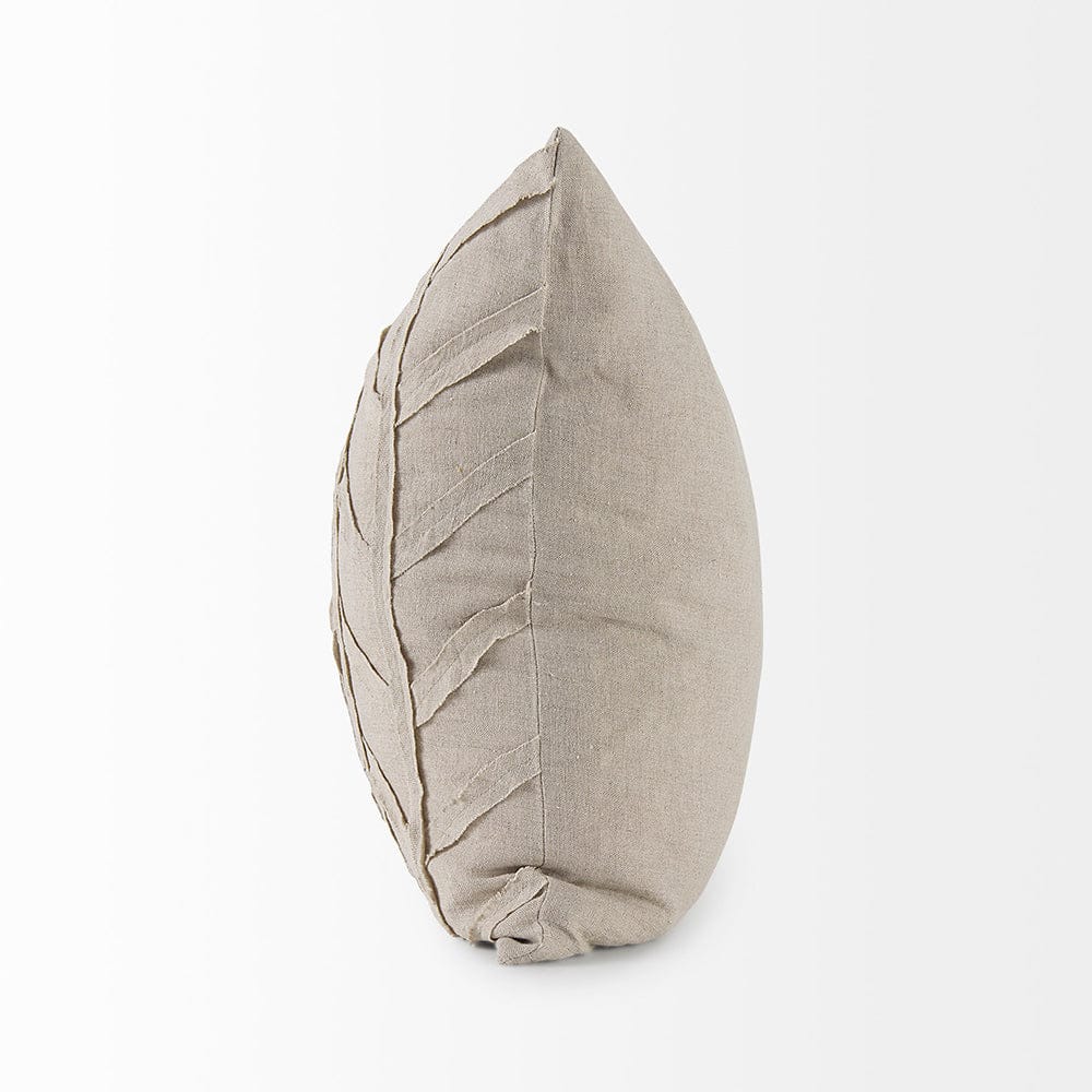 Mercana - Ivivva 20L x 20W Beige Fabric Textured Decorative Pillow Cover - 69429 view 3