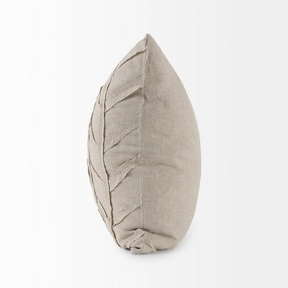 Mercana - Ivivva 20L x 20W Beige Fabric Textured Decorative Pillow Cover - 69429 view 3
