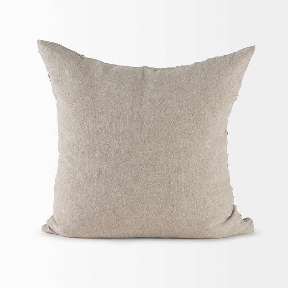 Mercana - Ivivva 20L x 20W Beige Fabric Textured Decorative Pillow Cover - 69429 view 4