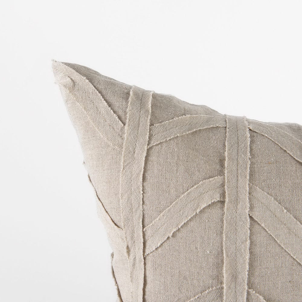 Mercana - Ivivva 20L x 20W Beige Fabric Textured Decorative Pillow Cover - 69429 view 6