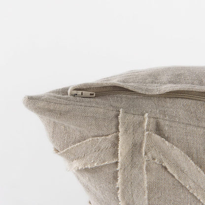 Mercana - Ivivva 20L x 20W Beige Fabric Textured Decorative Pillow Cover - 69429 view 8