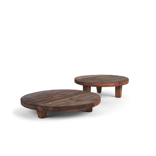 Mercana - Iza Medium Brown Wooden Riser (Set of 2) - 70497 view 1