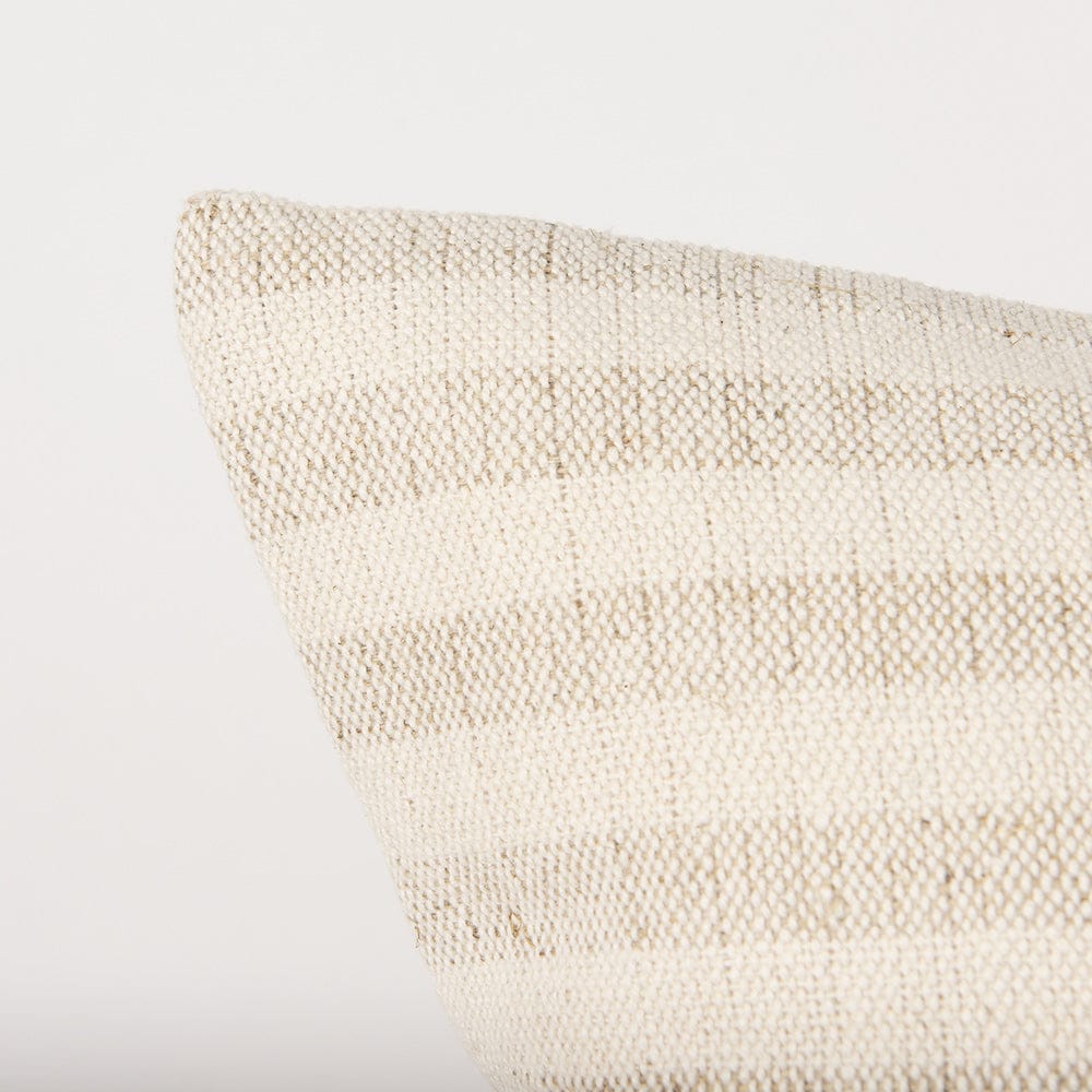 Mercana - Jace Cream w/ Beige Stripe Linen-Cotton Square Decorative Pillow Cover - 70325 view 5
