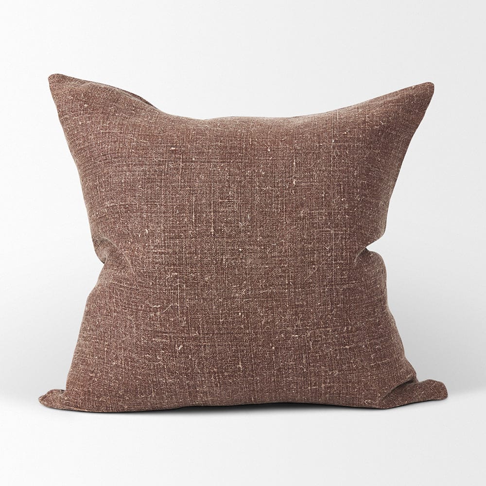 Mercana - Jack Brown Linen Square Decorative Pillow Cover - 70327 view 2