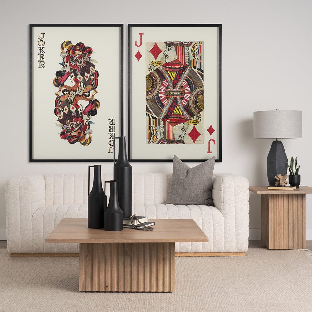 Mercana - Jack of Diamonds Playing Card a Paper Mosaic Collage Framed Art under Glass - 67262 view 8