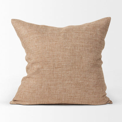 Mercana - Jacklyn Brown Linen Square Decorative Pillow Cover - 70330 view 2