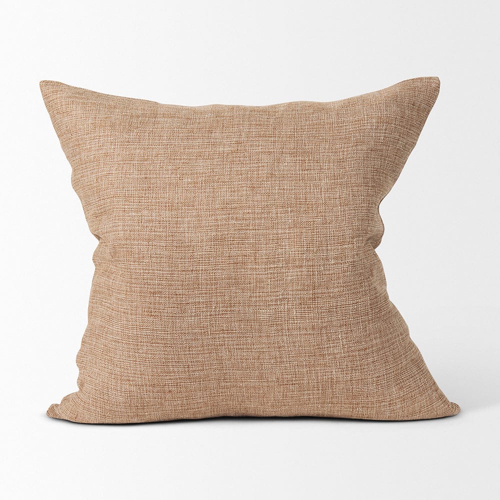 Mercana - Jacklyn Brown Linen Square Decorative Pillow Cover - 70330 view 4