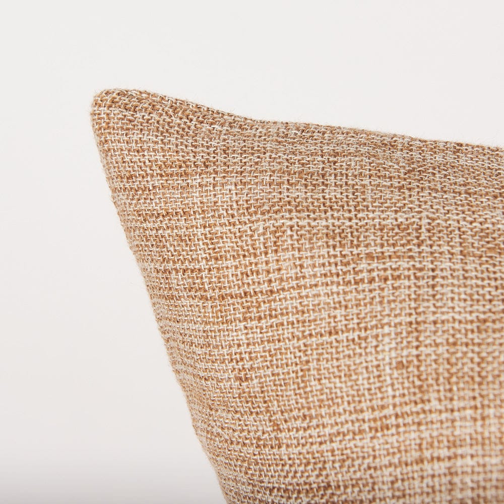 Mercana - Jacklyn Brown Linen Square Decorative Pillow Cover - 70330 view 5