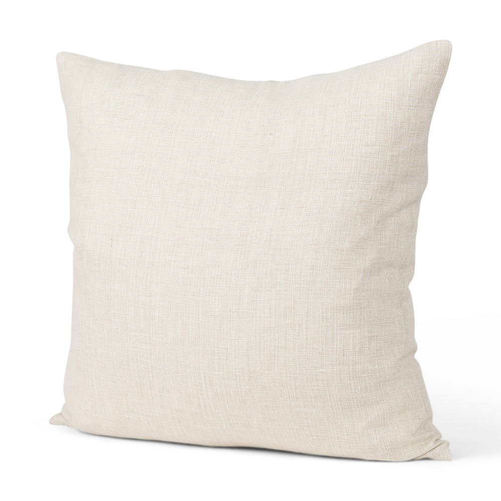Mercana - Jacklyn Cream Linen Square Decorative Pillow Cover - 70333 view 1