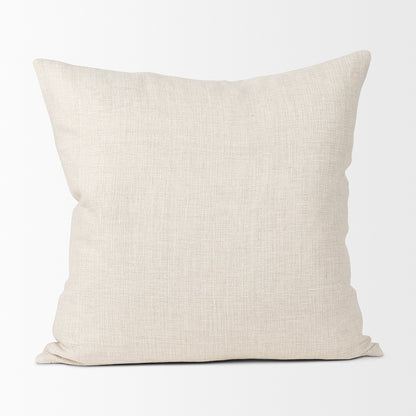 Mercana - Jacklyn Cream Linen Square Decorative Pillow Cover - 70333 view 2