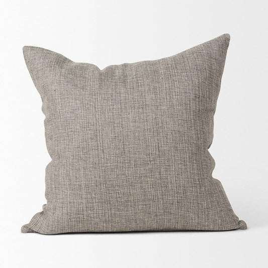 Mercana - Jacklyn Grey Linen Square Decorative Pillow Cover - 70331 view 2