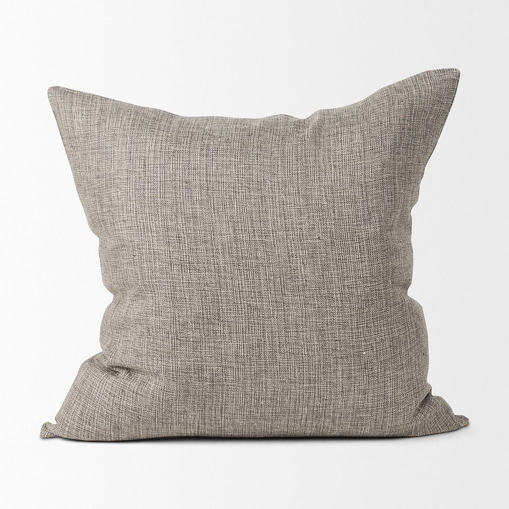 Mercana - Jacklyn Grey Linen Square Decorative Pillow Cover - 70331 view 4