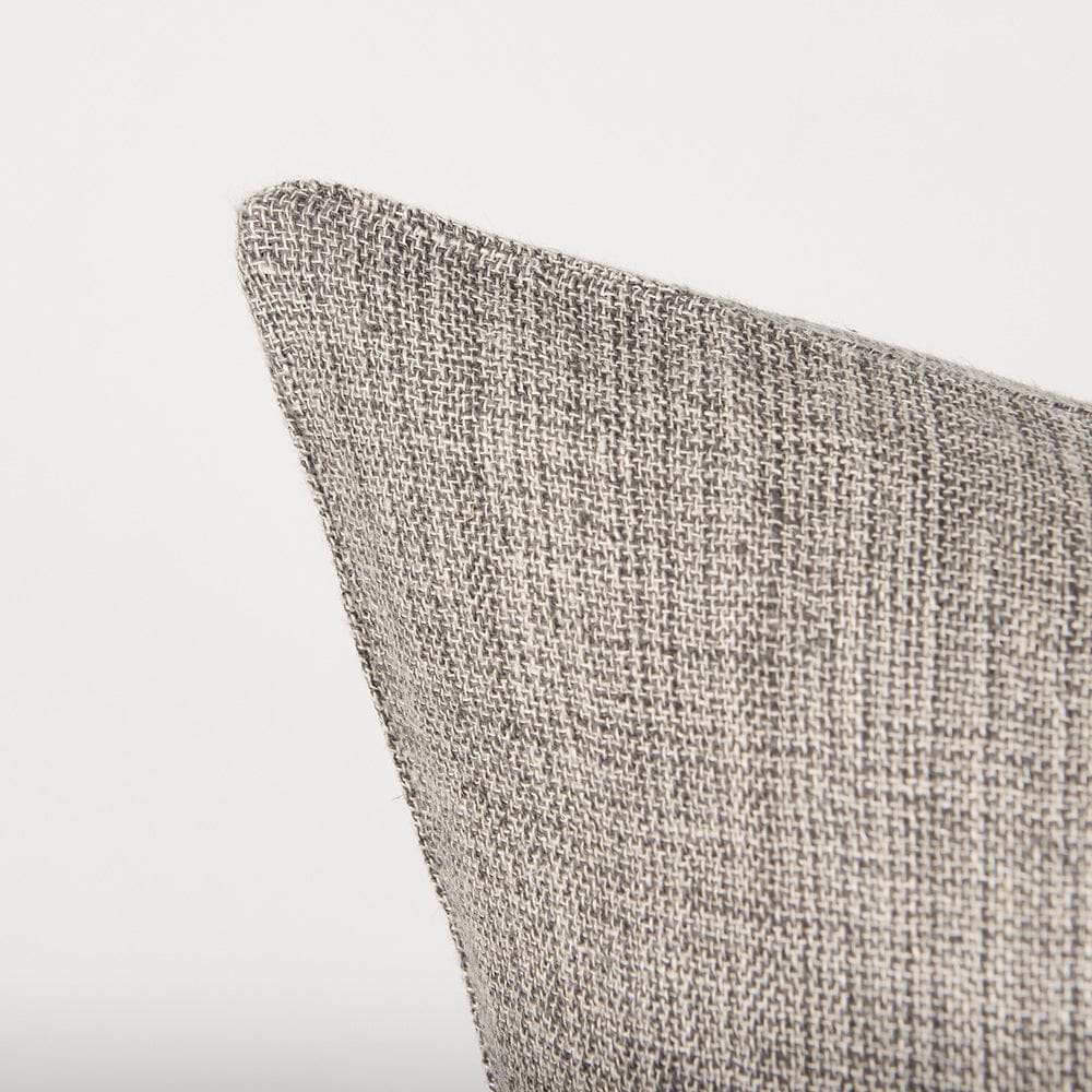 Mercana - Jacklyn Grey Linen Square Decorative Pillow Cover - 70331 view 5