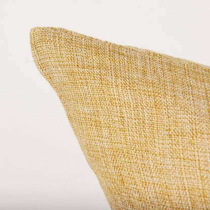Mercana - Jacklyn Mustard Linen Square Decorative Pillow Cover - 70332_CLOSEOUT view 5