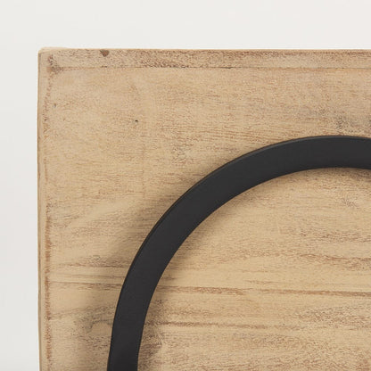 Mercana - Jadine Beige Wood w/ Black Metal Arch Frames (Set of 2) - 70156 view 7