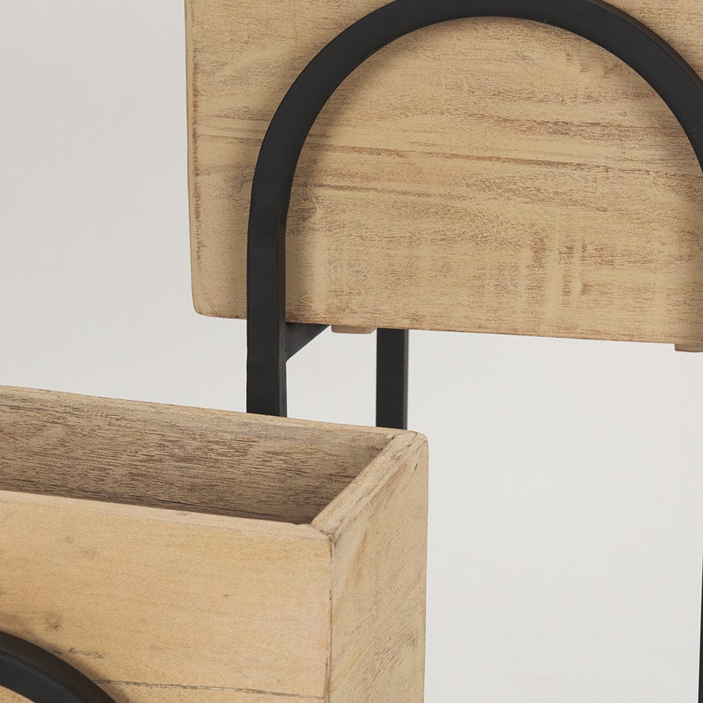Mercana - Jadine Beige Wood w/ Black Metal Arch Frames (Set of 2) - 70156 view 8