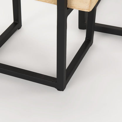 Mercana - Jadine Beige Wood w/ Black Metal Arch Frames (Set of 2) - 70156 view 10